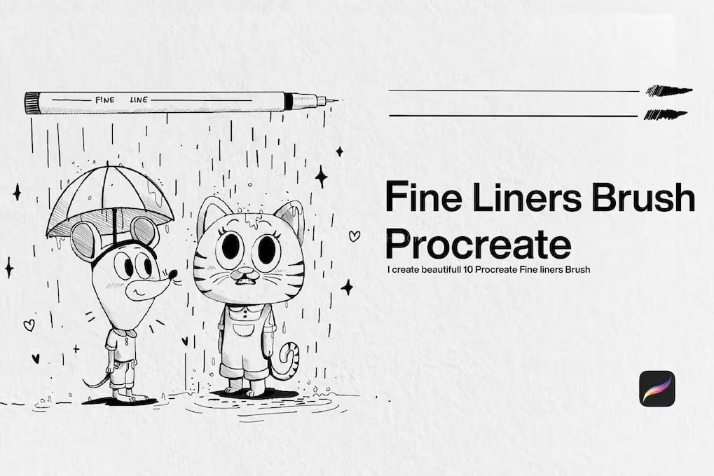 Procreate极细线条描边笔刷